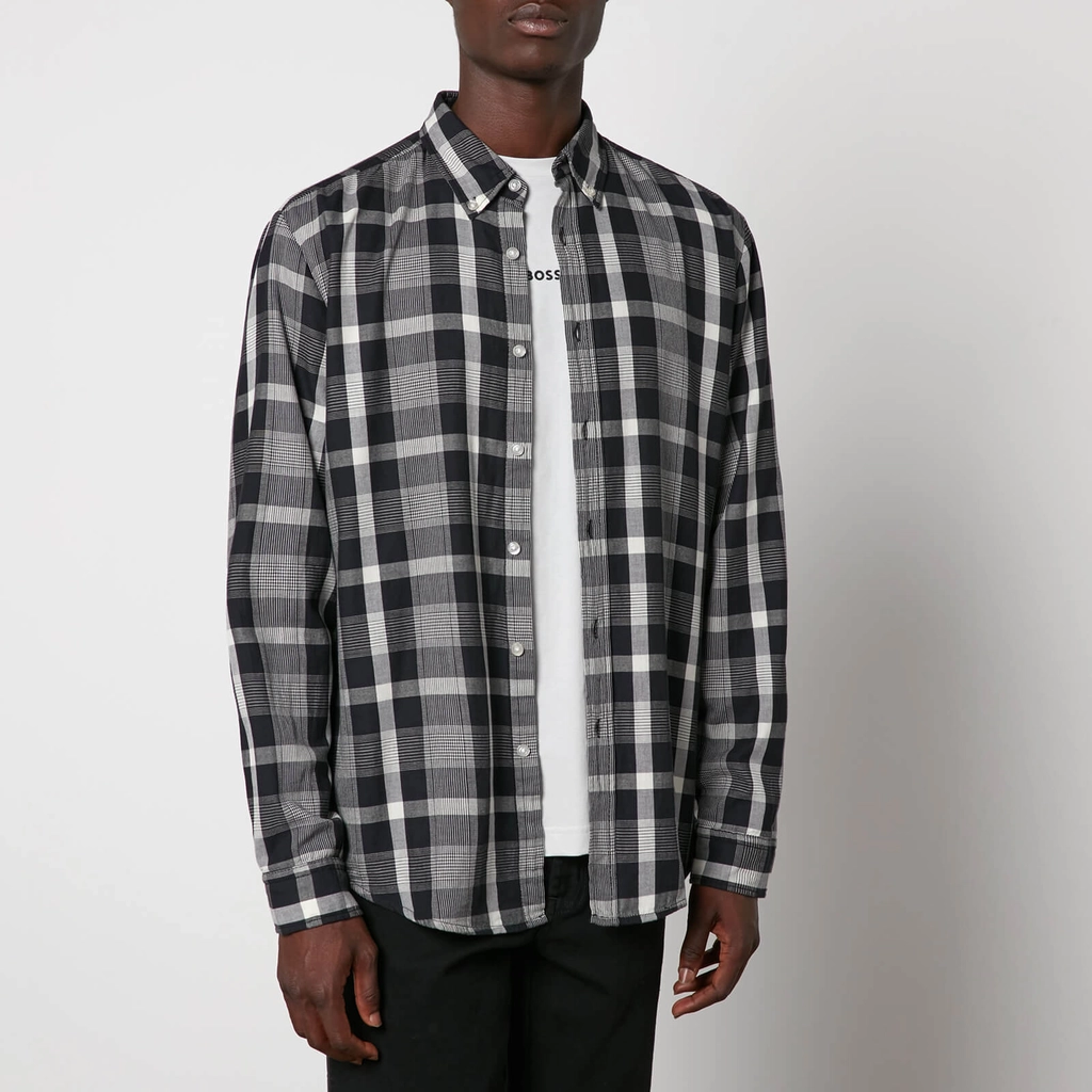 Hugo Boss Rickerty Checkered Coton Shirt - S